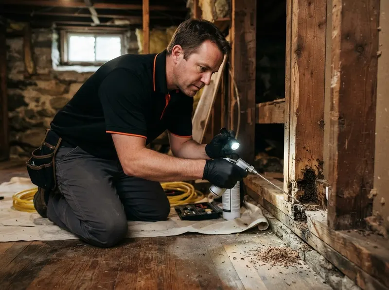 Carpenter Ant Structural Remediation in Boston, MA